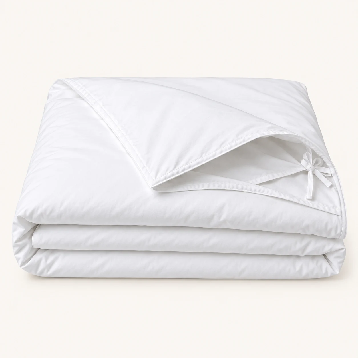 White cotton duvet cover